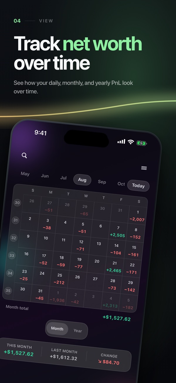 Pocket PnL screen 4